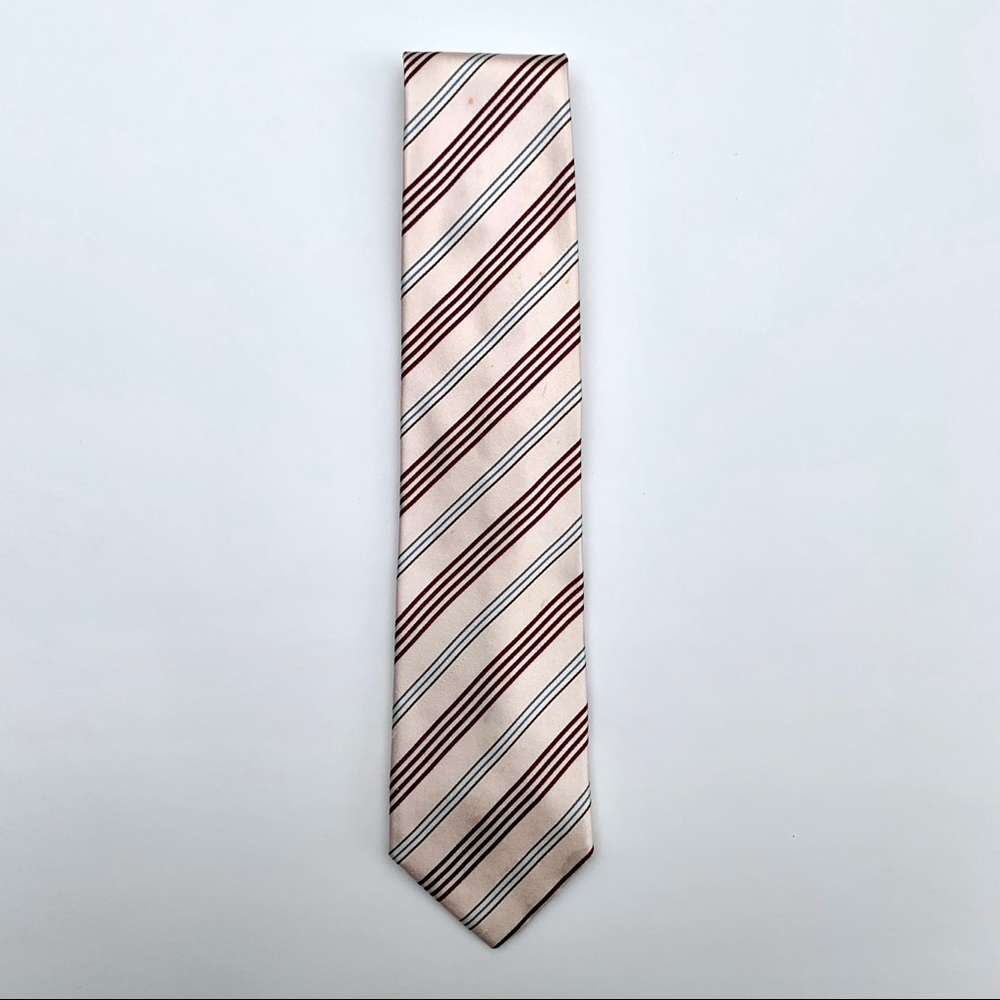 Zegna Pink Stripe Tie